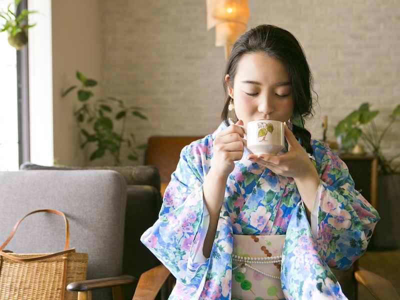 洋服地の着物店 ミミズクヤ。着方は自由でお手入れ簡単。気楽に楽しめる!