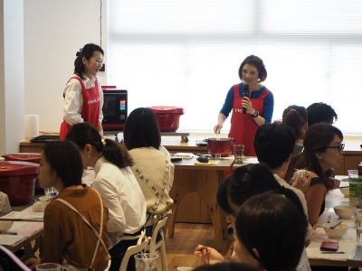 勝間和代さんスペシャル講師!ヘルシオでロジカルクッキング ① ~自宅で手間なくおいしいお料理を~