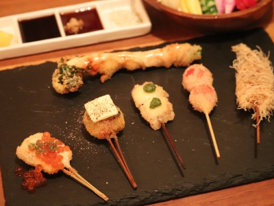 「次は何が出てくるかな？」期待度満点の「おまかせストップコース」で旬食材の串揚げを食べ尽くす！（大阪府　肥後橋　Fritいっこいっこ）｜Fritいっこいっこ