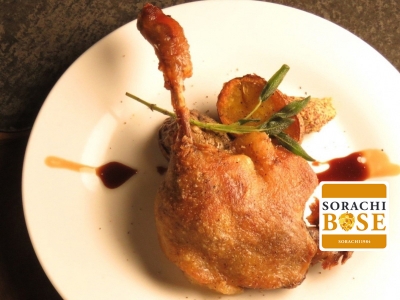 【札幌市 中央区　Perle（ペルル）】低温でじっくり煮込みパリッと焼き上げた看板メニュー「鴨のコンフィ」北海道産の食材を使ったメニューが並ぶワインビストロ