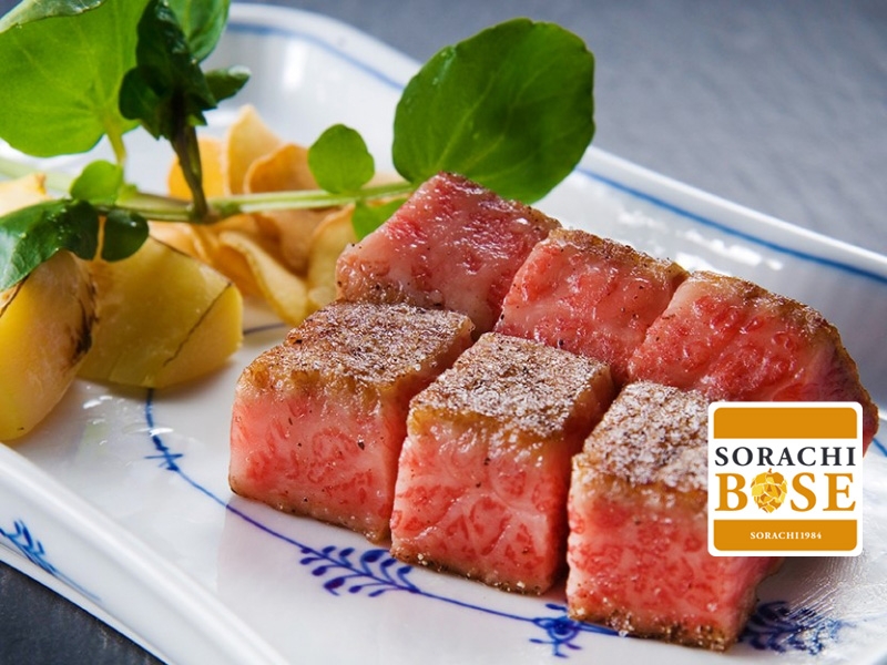 【広島県 福山市　ステーキ懐石 都 春日】黒毛和牛ステーキと高級食材が楽しめる！ 支配人おすすめ「美食懐石」非日常の“特別な1日”を演出する五感で愉しむ対面調理レストラン｜サッポロ　SORACHI 1984