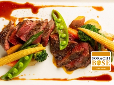 【福井県 福井市　Brasserie Lou（ブラッスリー ルー）】自家製マデラソースで味わう希少牛の絶品ステーキ「三ツ星若狭牛A5ランクステーキ」地元食材をふんだんに使ったビストロ料理が自慢のカジュアルフレンチ