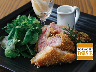 【大阪市 北区　beer garden HOLZ（ビアガーデン　ホルツ）】ラムチョップに絶妙な火入れ！香ばしさが評判の名物「ラムカツ」素材と空間にこだわる大人のビアレストラン