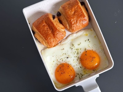 見た目も使い心地も◎  Francfranc（フランフラン）の「玉子焼きフライパン」で朝ごはん２品を作ってみた！