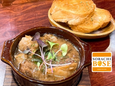 【大阪市 北区　Appetizer＆BAR ふくろう】 「SORACHI 1984」を贅沢使用！ ホロリとやわらか「牛肉のビール煮」8種類の注ぎ分けも楽しめるビア・バー｜サッポロ　SORACHI 1984