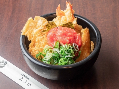 明太子とねぎがたっぷり！「明太ねぎ天丼」730円（税込）