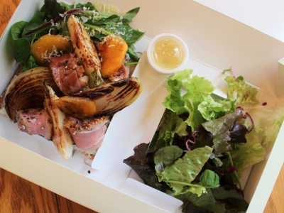 鴨ローストと冬野菜のスモーブロー「ランチBOX A」　1,350円（税込）