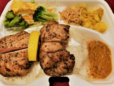 たっぷりの黒コショウで味付け♫ブラックペッパーチキン弁当　600円（税込）