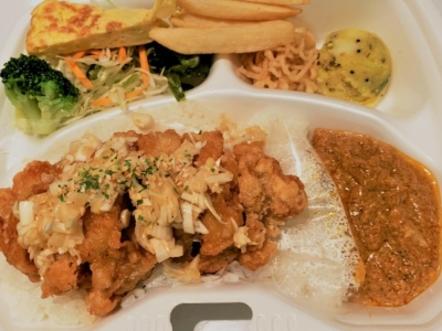 ムガルが作る、油淋鶏弁当☆　600円（税込）