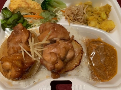 ボリューム満点！生姜チキン弁当！　600円（税込）
