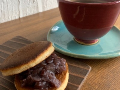 看板商品“豆どら”×自慢のブレンドコーヒー　950円（税込）