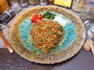 コリコリ食感の鶏なんこつキーマカレー　900円（税込）