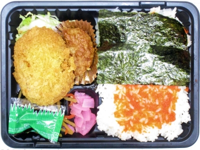 最強のご飯の友♪　明太子のり弁当　600円（税込）
