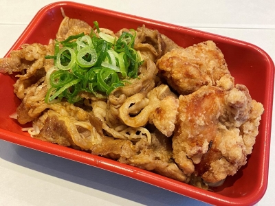 カルビ焼肉ととり唐揚げ　690円（税込）