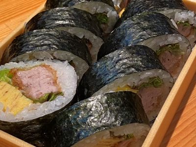 瀬戸もみじ豚カツ巻き寿司　1,000円（税込）