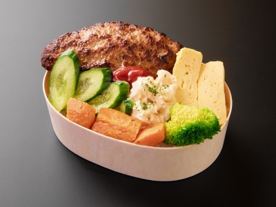 手ごねハンバーグ弁当 　864円(税込)