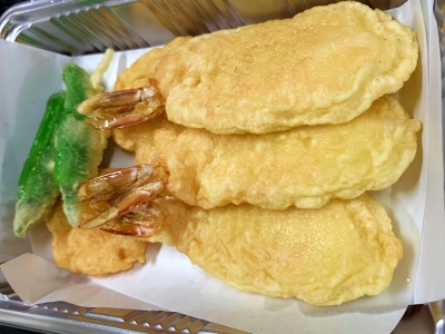 エビの天ぷら盛り合わせ　1,400円 （税込）