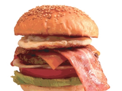エッグベーコンチーズバーガー　1,436円（税込）