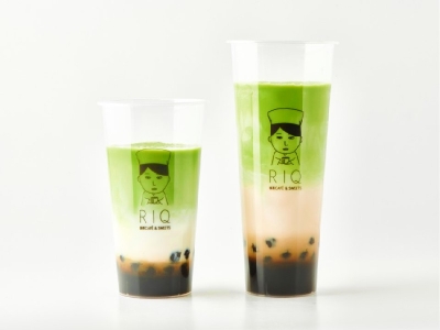宇治抹茶黒糖タピオカラテ  Mサイズ  702円　Lサイズ  842円 （ともに税込）
