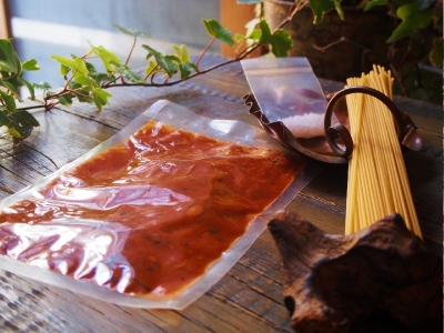 スパゲッティーと塩のセット(1パック分）150円 （税込）