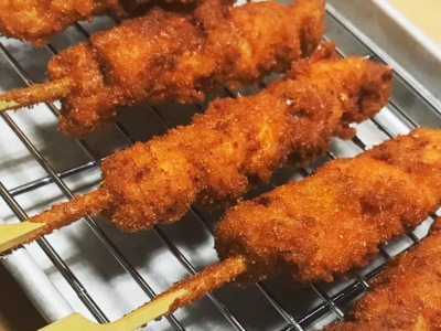 名古屋コーチン串揚げ一本　320円（税込）