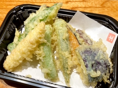 旬野菜の天ぷら　1,100円（税込）