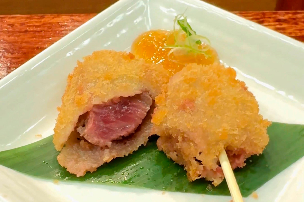 串かつ 赤とんぼ｜とりカル街のお肉まつり2024 in 阪急東通商店街